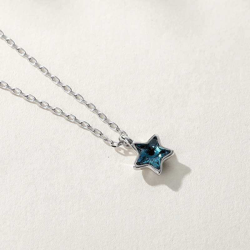 blue star crystal jewellery set
