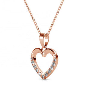 Frenelle Jewellery Necklace Rose Gold crystal