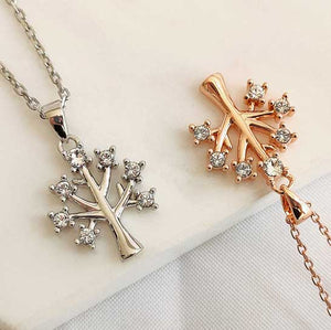 rose gold necklace tree of life jewellery
