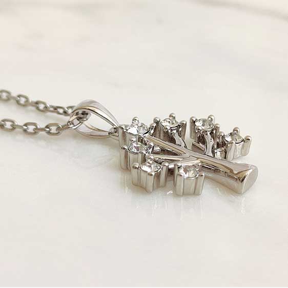 tree of life crystal silver jewellery set