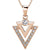 rose gold necklace geometric pendant NZ