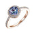 rose gold alexandrite engagement dress ring