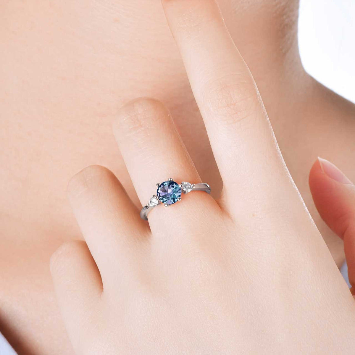 alexandrite silver engagement ring jewellery nz