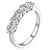 935 Sterling Silver Moissanite Eternity Ring "Avila"