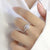 silver adjustable heart ring