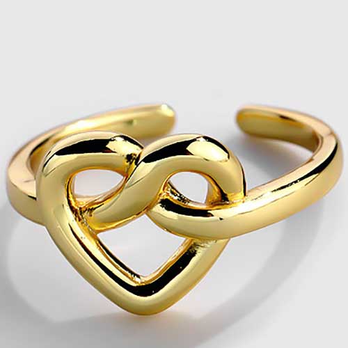 Heart sale knot ring