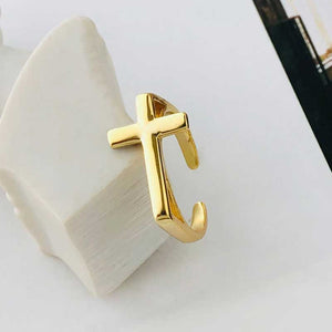 jewellery gold cross ring