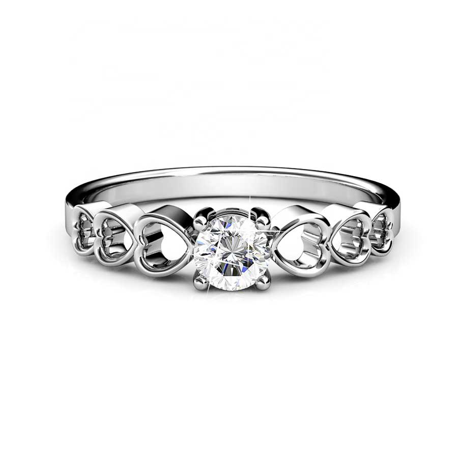 crystal gold engagement ring nz