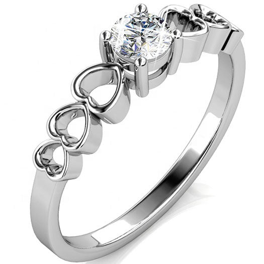 crystal gold engagement ring nz