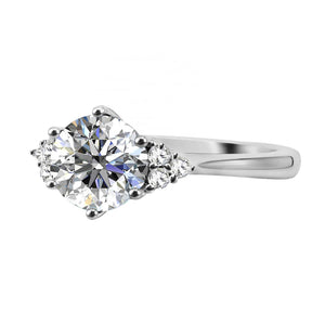 silver moissanite diamond engagement ring wedding nz