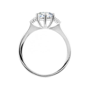 silver moissanite diamond engagement ring jewellery frenelle