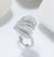 adjustable dress ring cz diamonds evening wear
