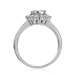 silver moissanite engagement dress ring jewellery nz