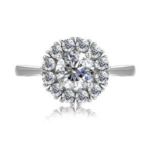 silver moissanite engagement dress ring jewellery nz