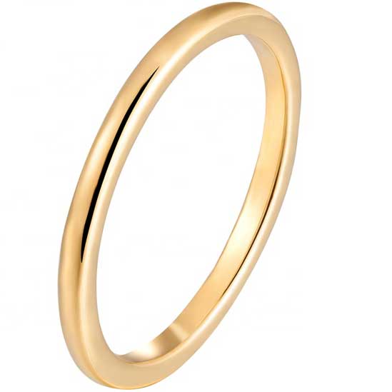 gold tungsten carbide wedding ring