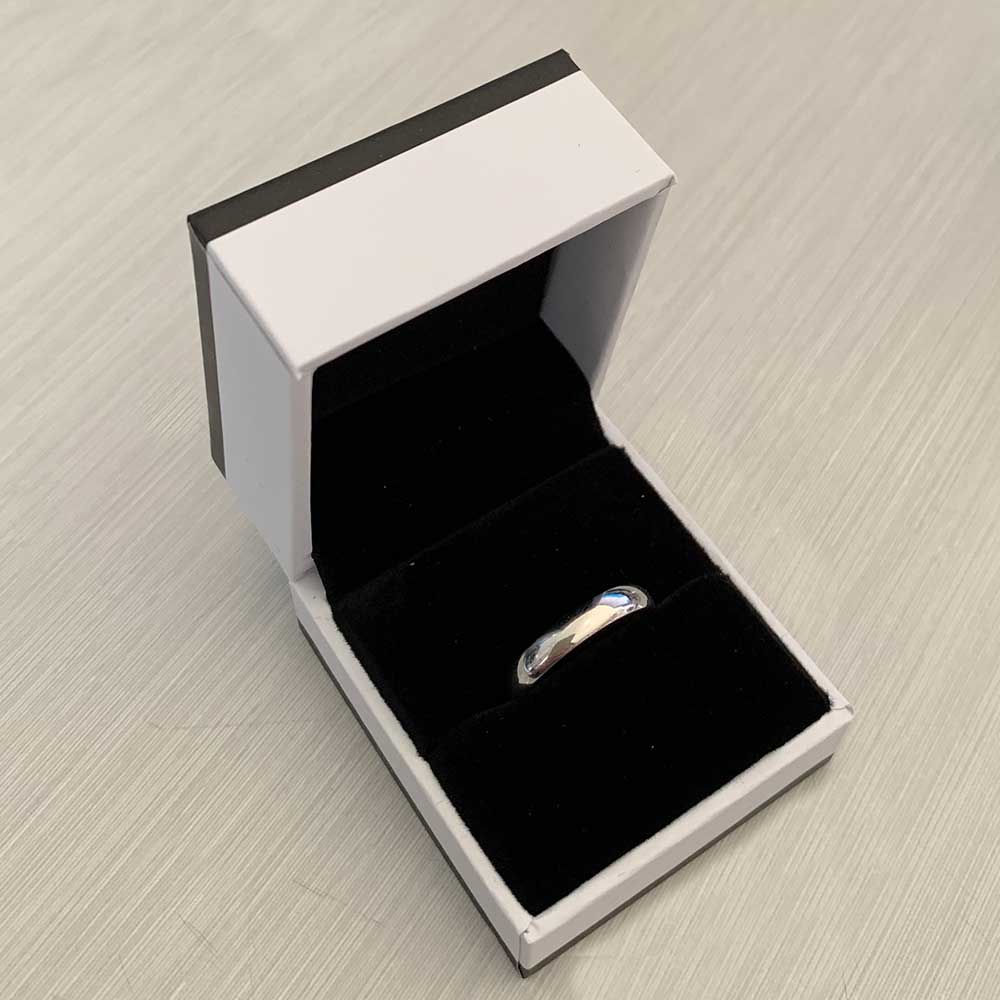 plain silver wedding band ring nz