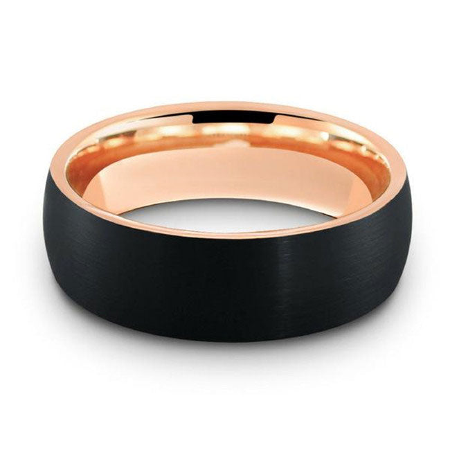 Black tungsten carbide ring