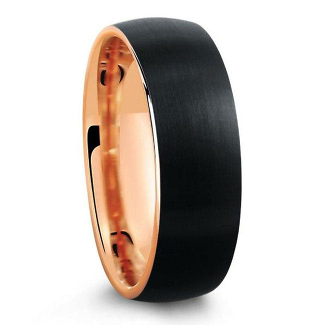 Black tungsten carbide ring men