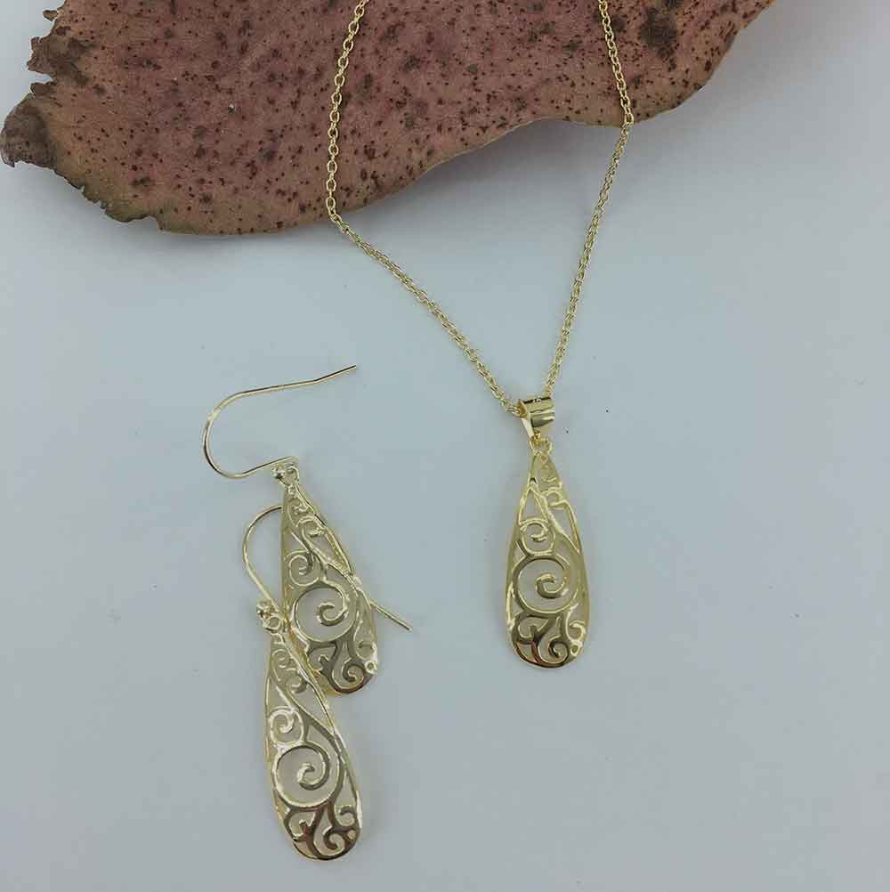 gold koru necklace NZ