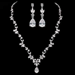 Silver Bridal Jewellery Set "Garland"