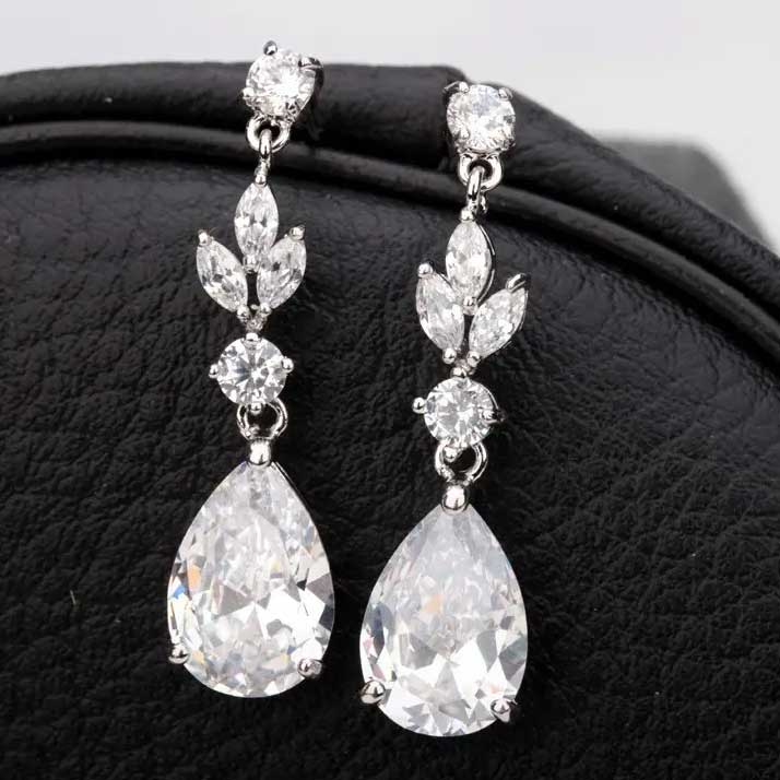 Silver Bridal Jewellery Set "Garland"