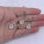 silver crystal jewellery set