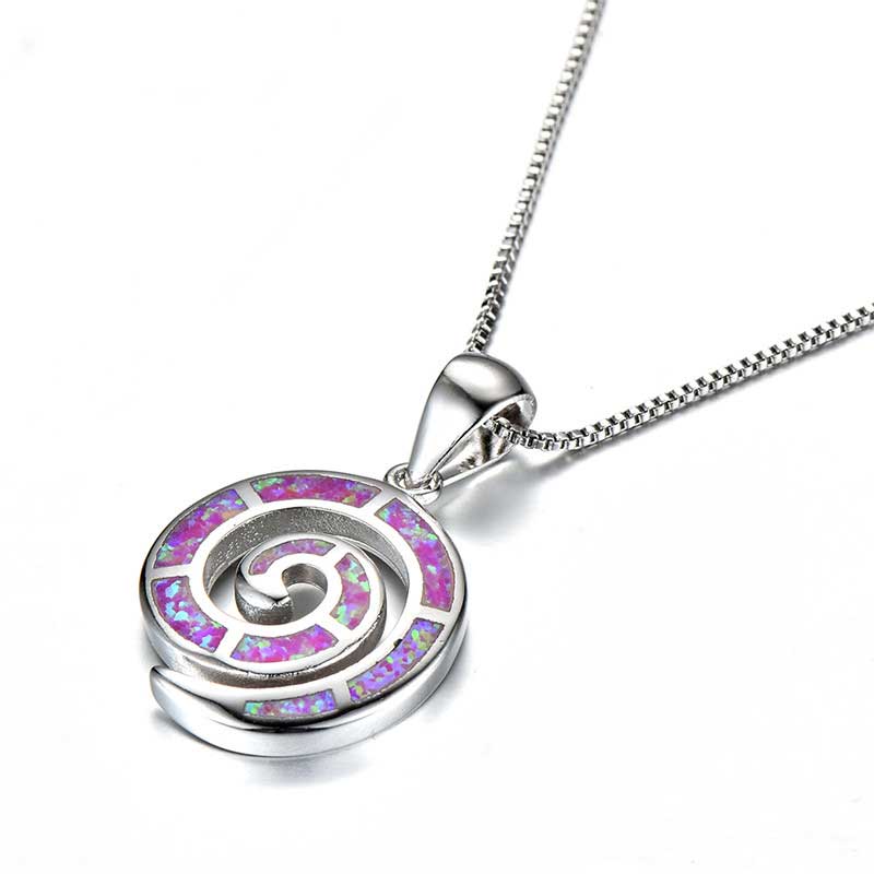 nz maori jewellery silver opal necklace