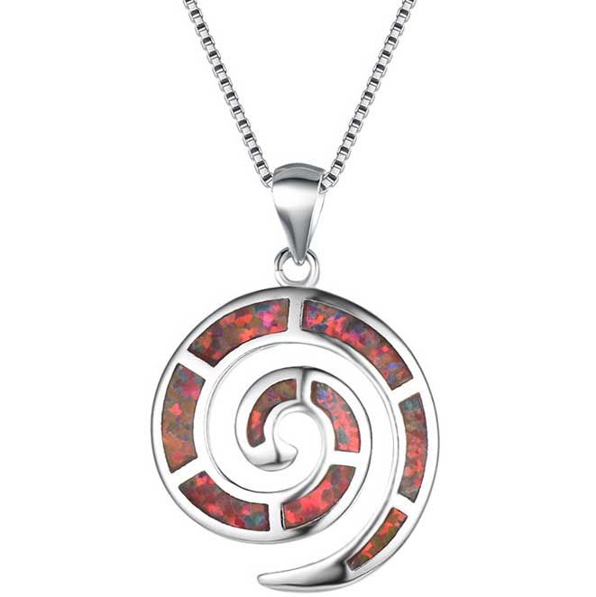 nz maori jewellery silver opal necklace