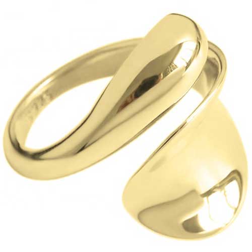 gold modern adjustable ring