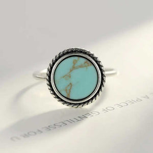 silver turquoise adjustable ring for women nz