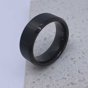 black tungsten carbide ring wedding men