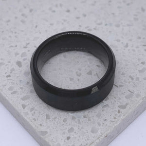 black tungsten carbide ring mens jewellery