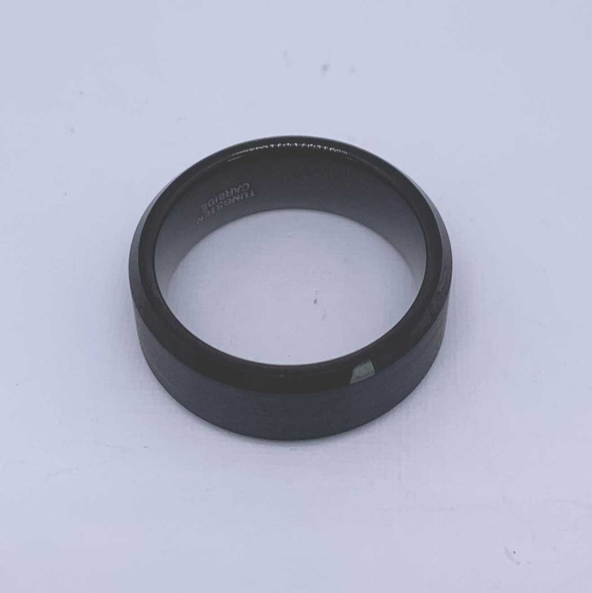 black tungsten carbide ring wedding band