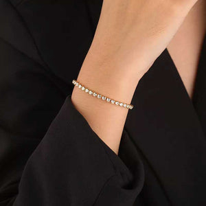gold adjustable tennis bracelet for women girls