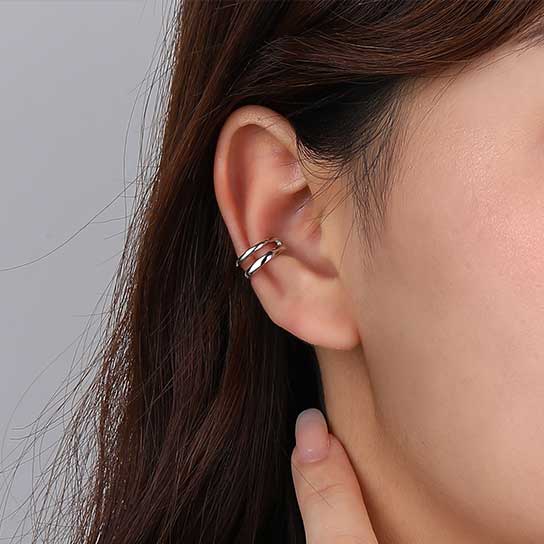 silver earring cuff jewellery nz