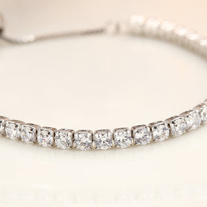 adjustable tennis crystal bracelet