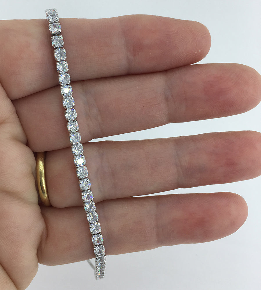 adjustable tennis crystal bracelet for women girls