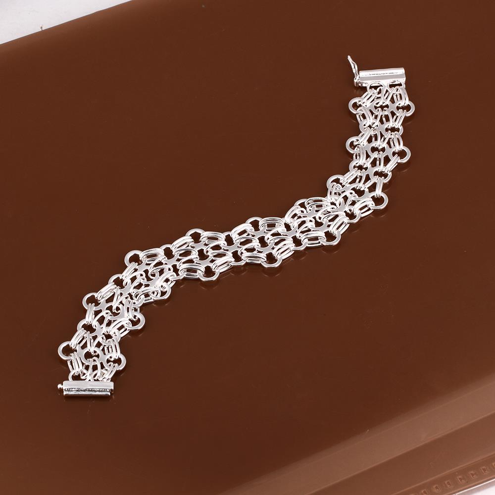 silver chain link bracelet nz