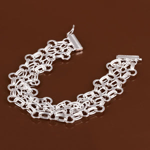 silver chain link bracelet nz