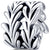 silver leaf foliage charm bead for bracelet