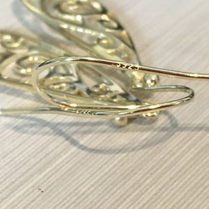 maori koru jewellery earrings gold