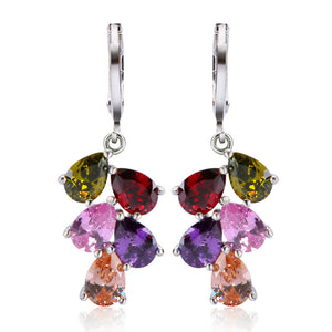 crystal coloured jewellery set nz