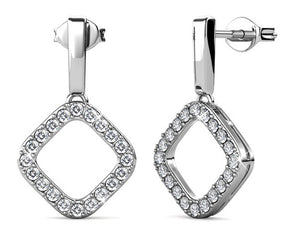frenelle jewellery earrings crystal silver
