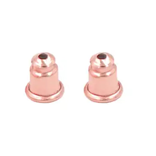 1 Pair RoseGold Bullet Earring Backs FRENELLE Jewellery