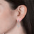 crystal silver drop earrings