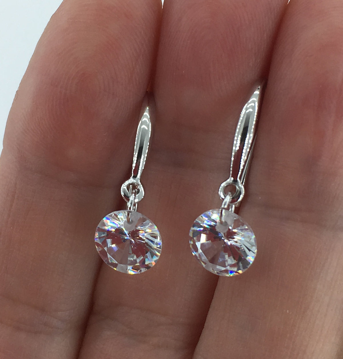 frenelle Jewellery silver earrings crystal