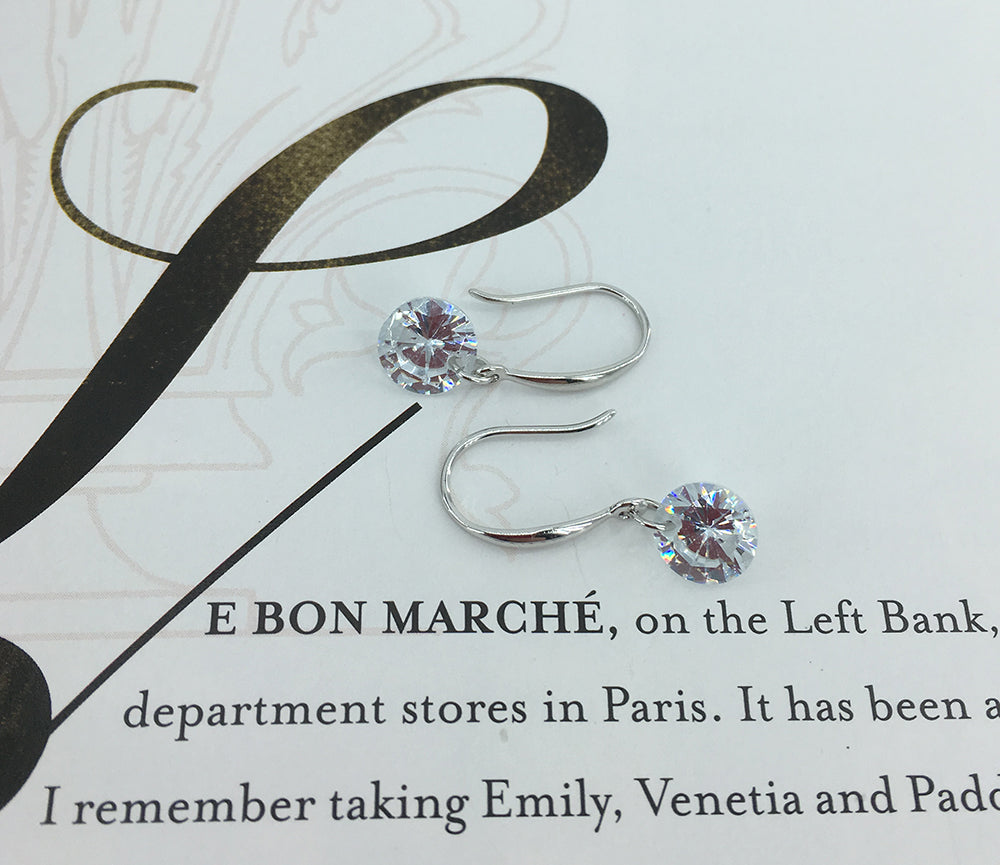 frenelle Jewellery silver earrings crystal