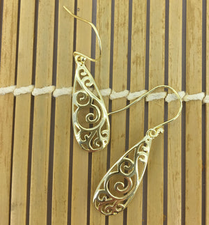 maori koru jewellery earrings gold