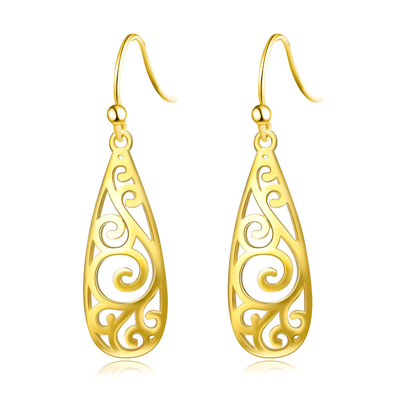 maori koru jewellery earrings rose gold