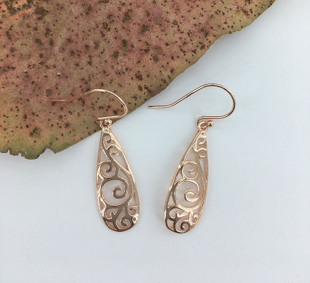 rose gold jewellery set koru nz